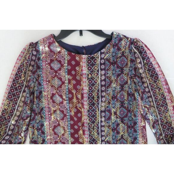 Amy Byer 2207Q7T Girl's Sz 16 Multicolor Harvest HMC Knee Length Dress $58+ - Picture 7 of 12